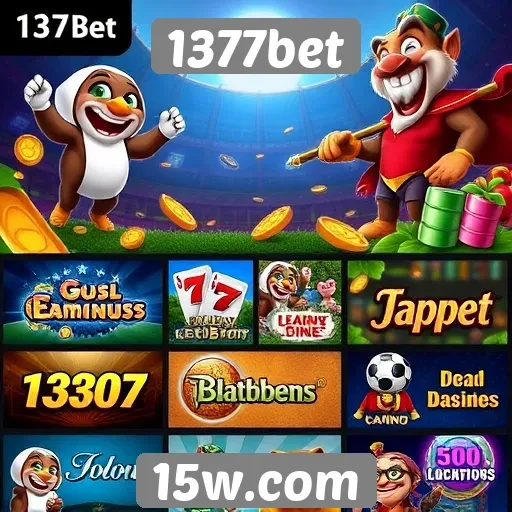 Variedade de jogos disponíveis na plataforma 1377bet